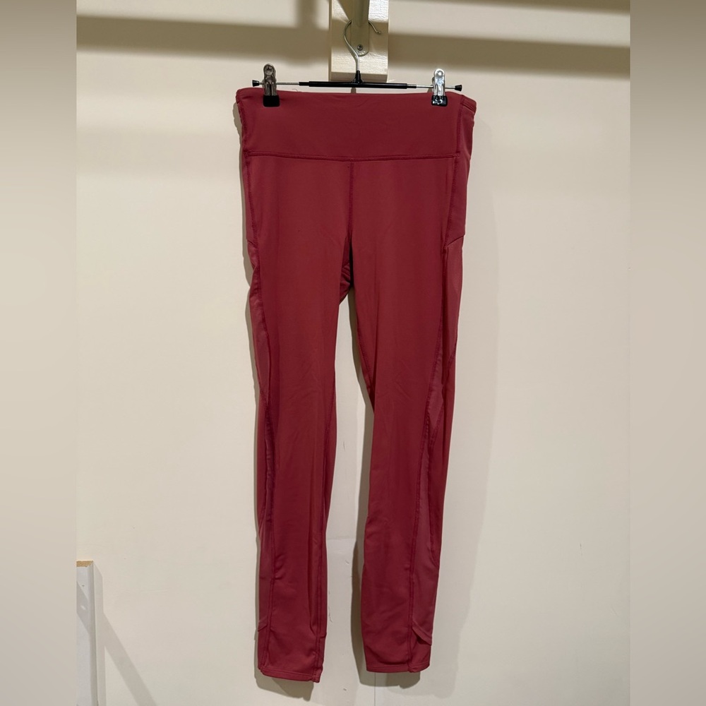 Red High-Waisted Leggings